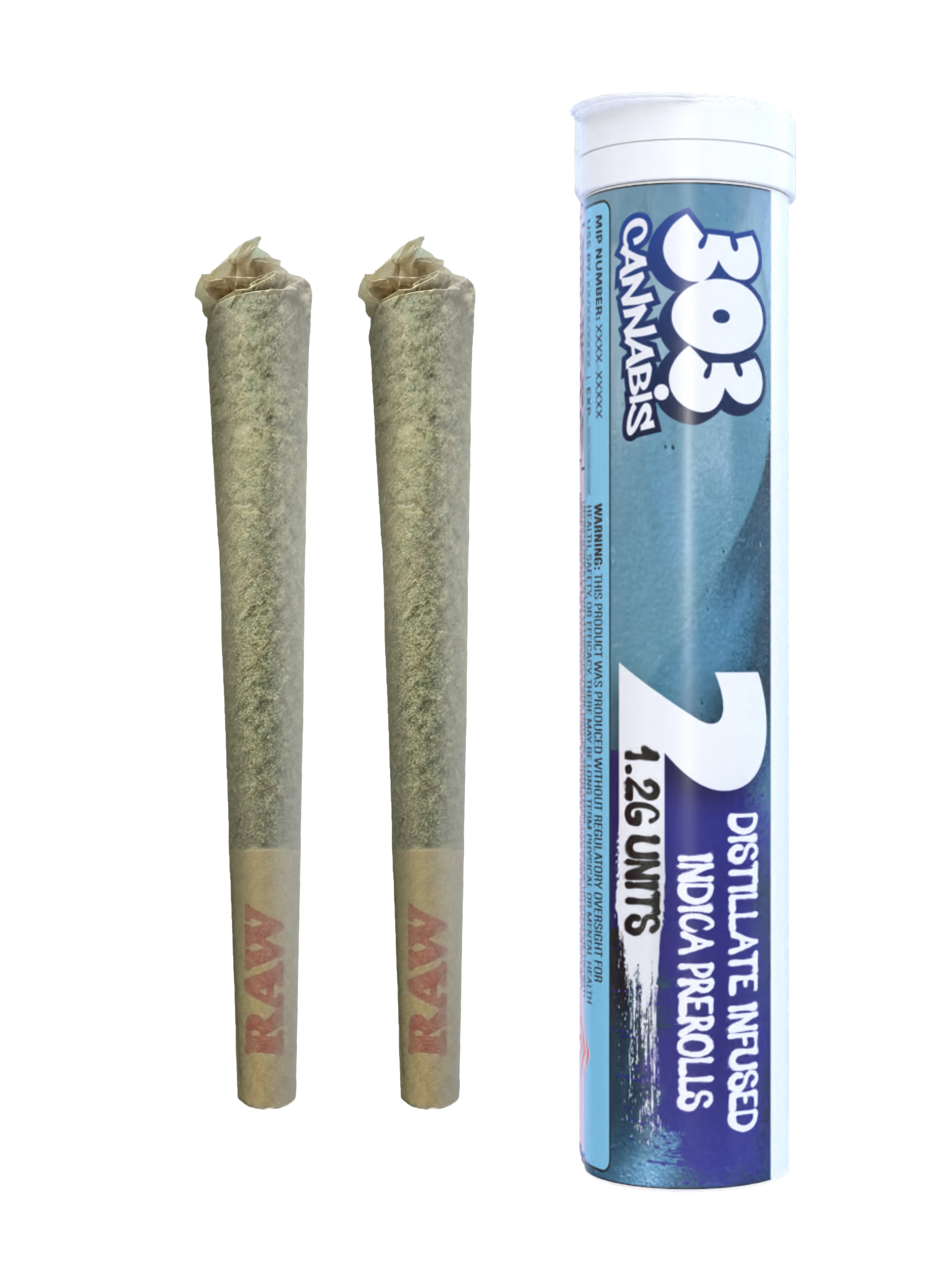 2.4g Infused Indica Joints - Hindu Kush