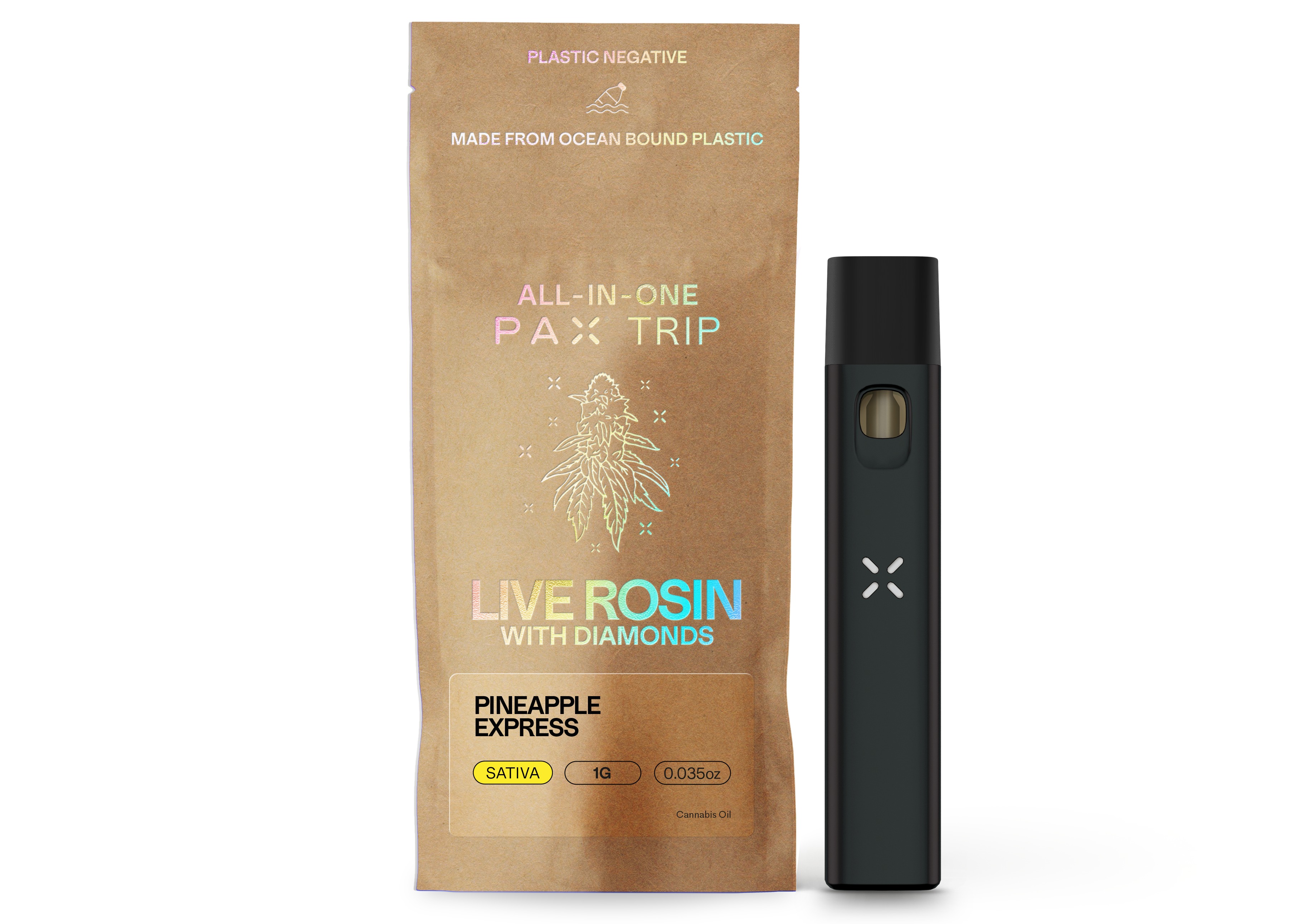 PAX Trip Pineapple Express 1g Live Rosin Diamond Vape