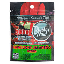 BLASTER NAUT | LIME LIGHT JALAPENO | HYBRID | GUMMIES | 200MG | REC
