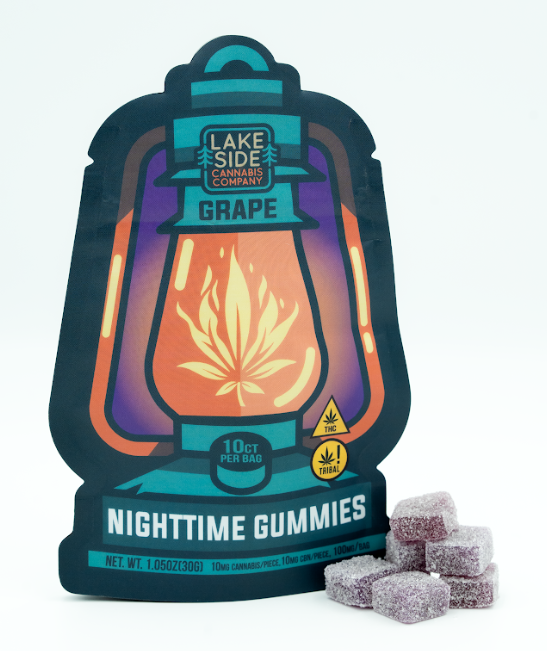 NIGHTTIME Gummies - Grape - 100mg THC / 100mg CBN