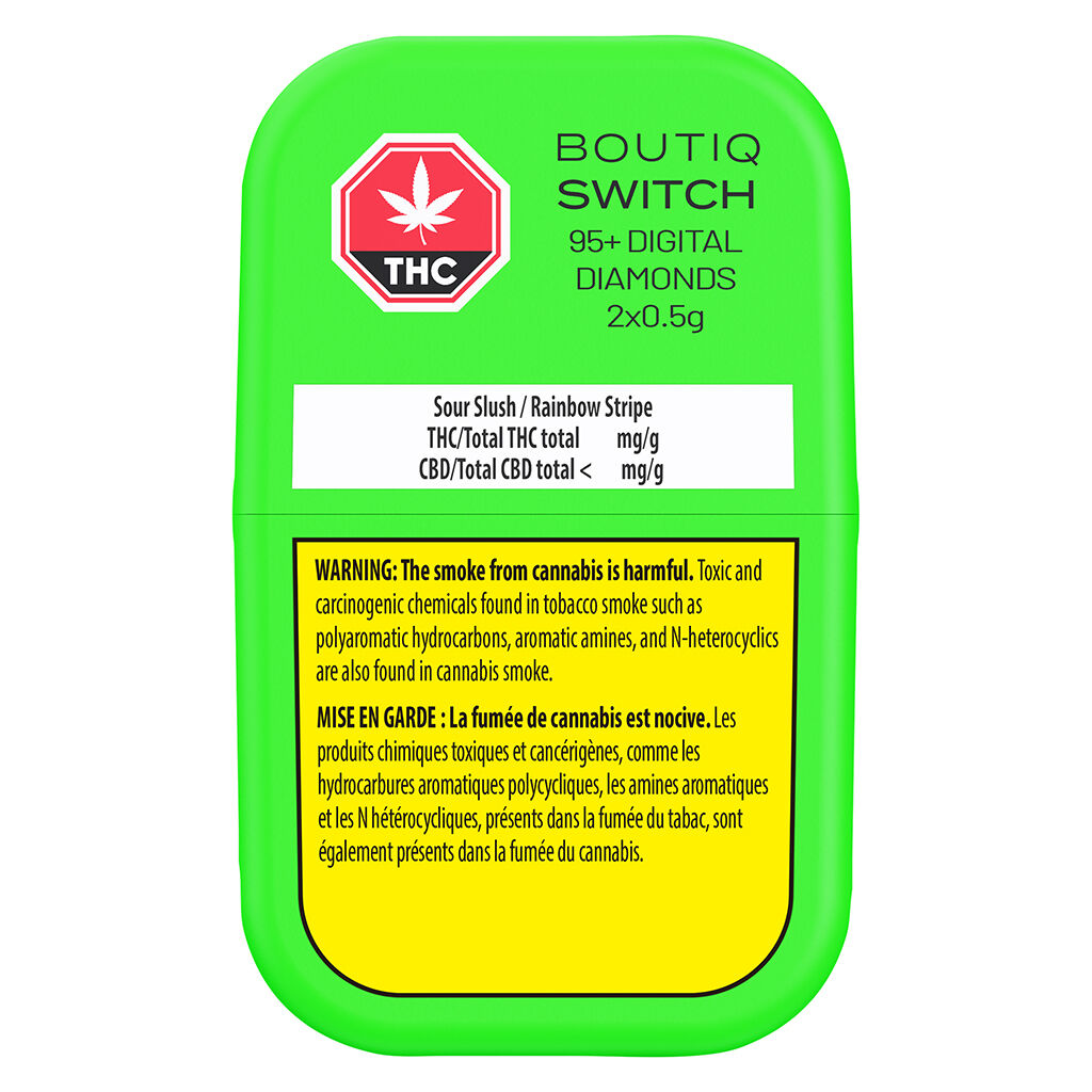 Boutiq - Switch 95+ Digital Diamonds Sour Slush / Rainbow Belts AIO - 1g