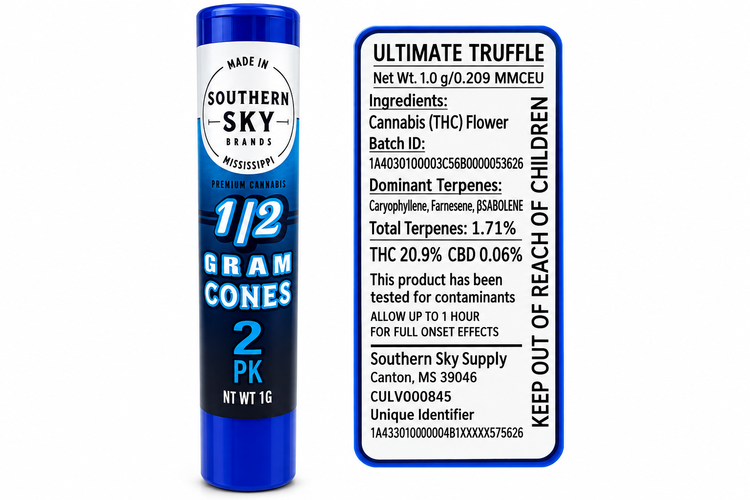 Southern Sky | 1g | Ultimate Truffle | Pre-Roll | 2pk at Dabbs
