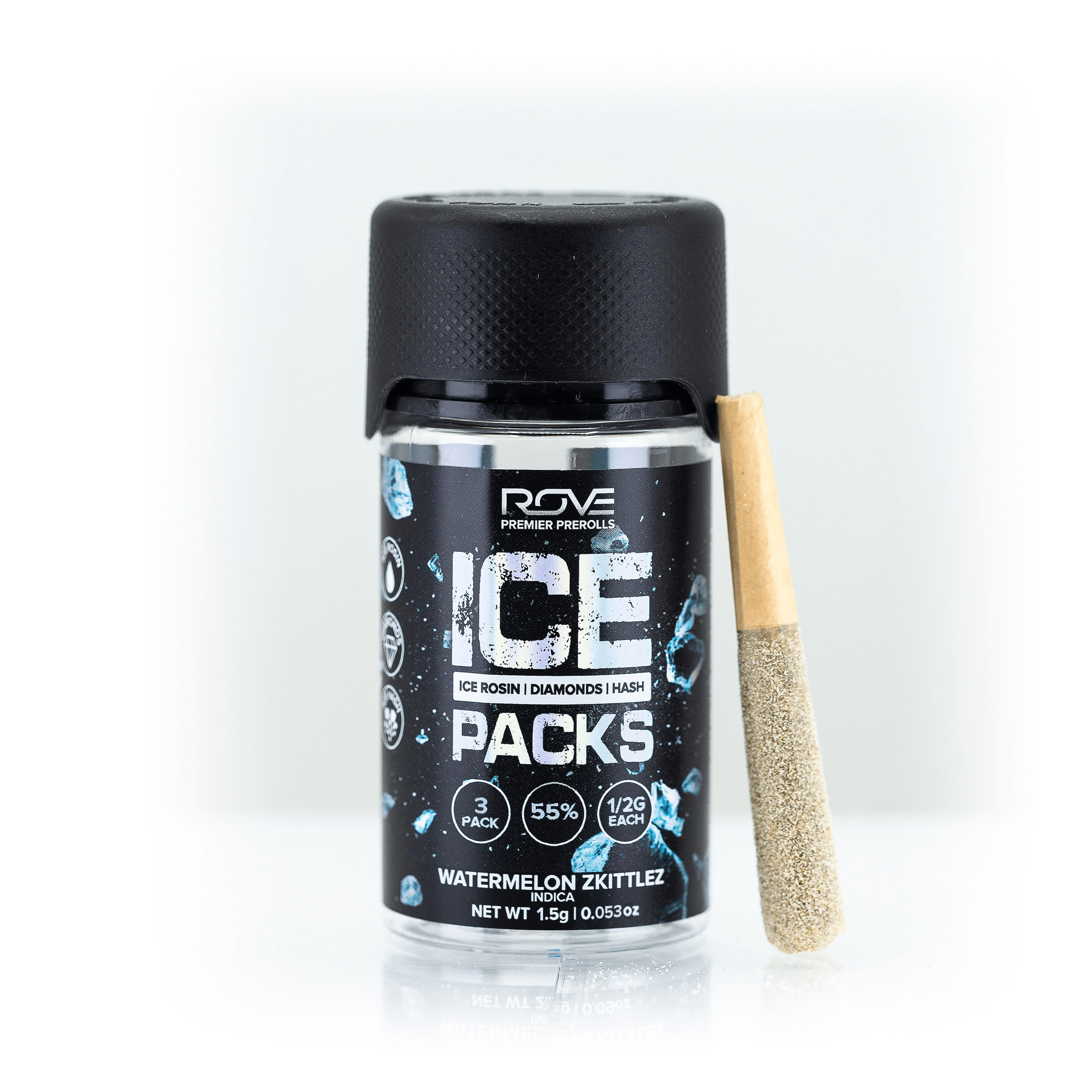 Watermelon Zkittlez | Infused Pre-Roll Ice Packs (Rosin, Hash, and Diamonds) | 3 Pack | .5g each