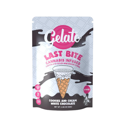 Gelato | Cookies & Cream Last Bite Cones | 100mg
