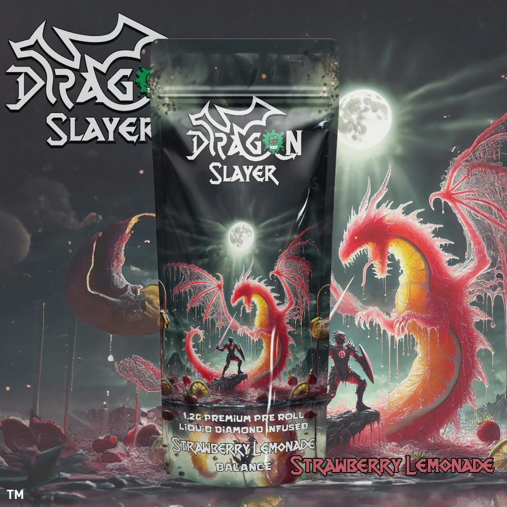 Dragon Slayer | 1.2g Infused Preroll | Strawberry Lemonade