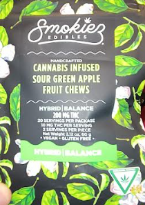 Sour Green Apple | Infused Edibles | 200mg | Hybrid