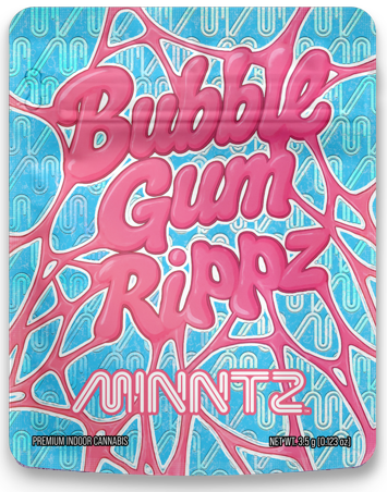 Minntz | 3.5g Prepack Flower | Bubble Gum Rippz