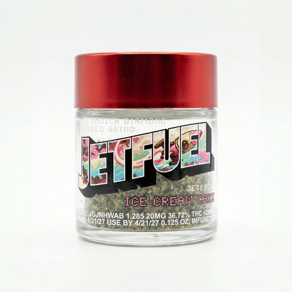Jetpacks | Diamond Infused Ground Flower | 3.5g | Ice Cream Cake