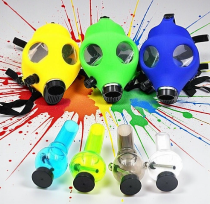 Colorful Gas Mask Acrylic Water