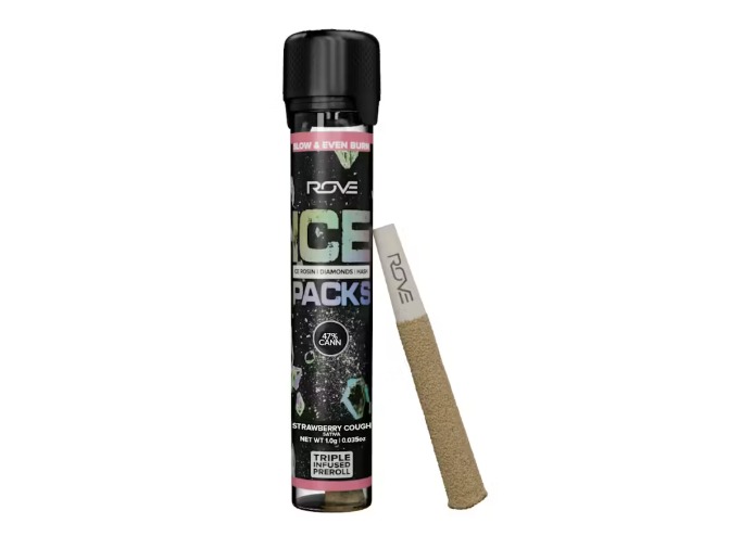 Strawberry Cough | Ice Rosin Diamond Hash Infused Pre-Roll | 1g