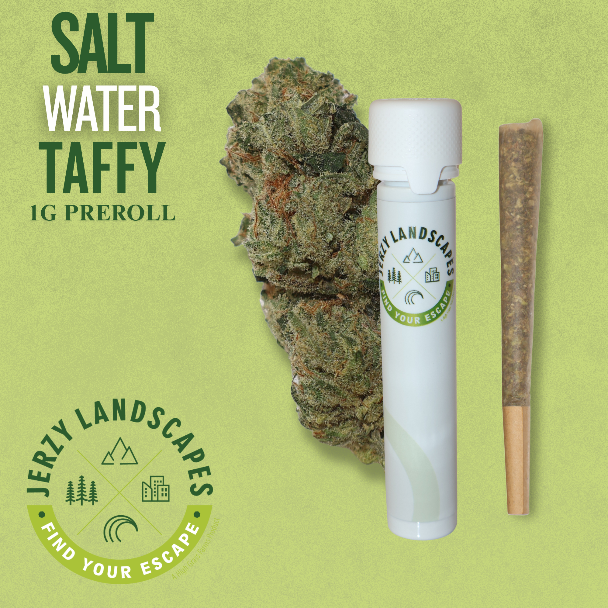 Salt Water Taffy 1:1 THC:CBD Pre-Roll 1g