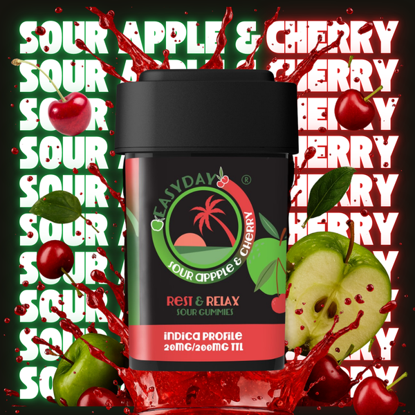 EasyDay Edibles | Sour Apple Cherry | 20mg Edibles (10 ct.)