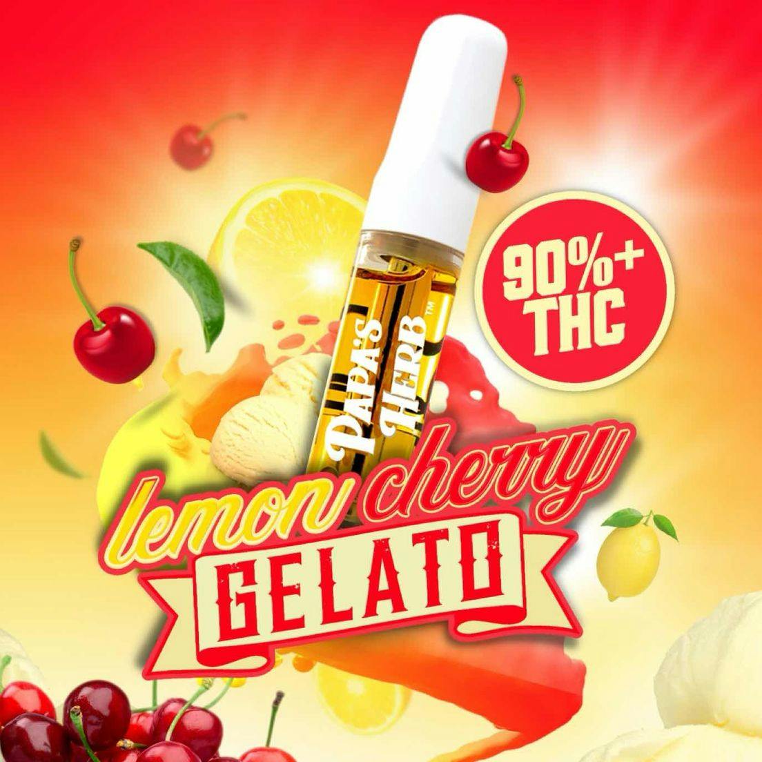 Papa's Herb - Lemon Cherry Gelato - 510 Cartridge - 1g