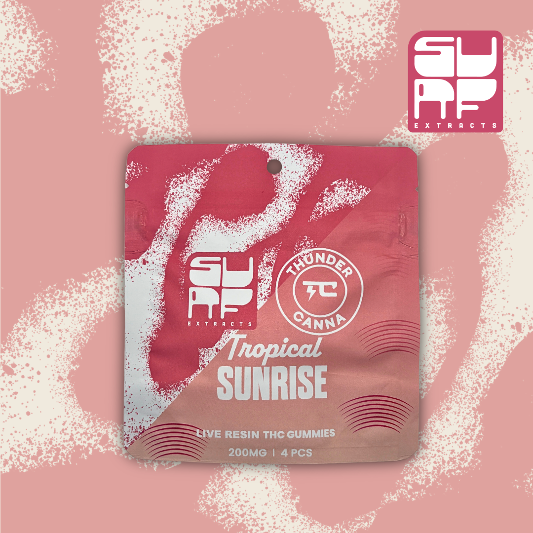 Surf Extracts 200mg Live Resin Gummies - Tropical Sunrise