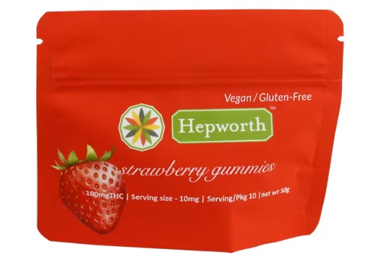 Hepworth - Strawberry Fruit Chews 10pk - 100mg