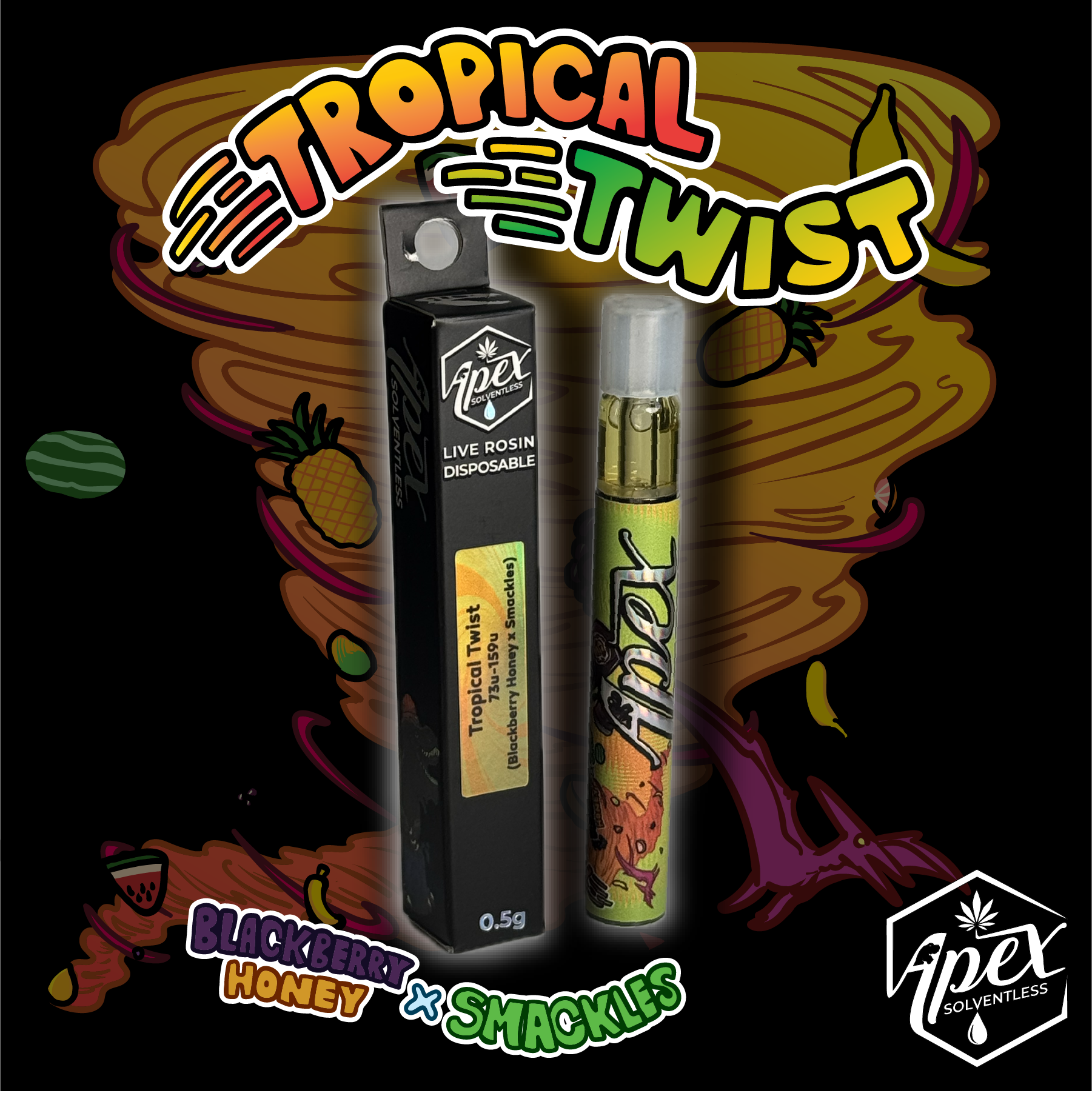 Apex | Tropical Twist | Live Rosin .5g AIO