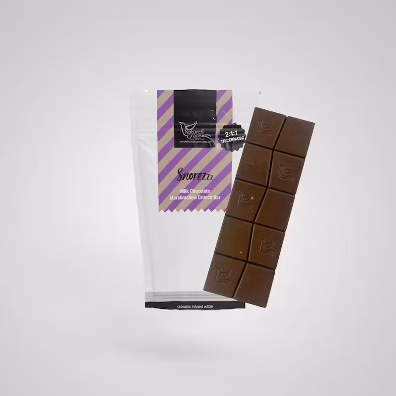 NGW Chocolate Bar 100mg: Snorezzz 2:1:1 THC:CBN:CBG