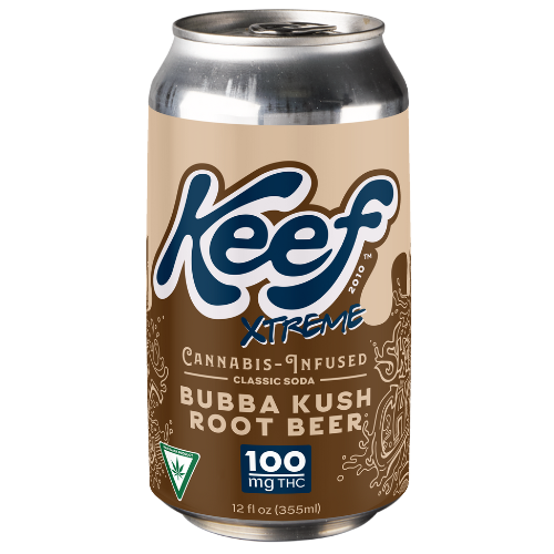 Keef Bubba Kush Root Beer Infused Soda 100mg THC