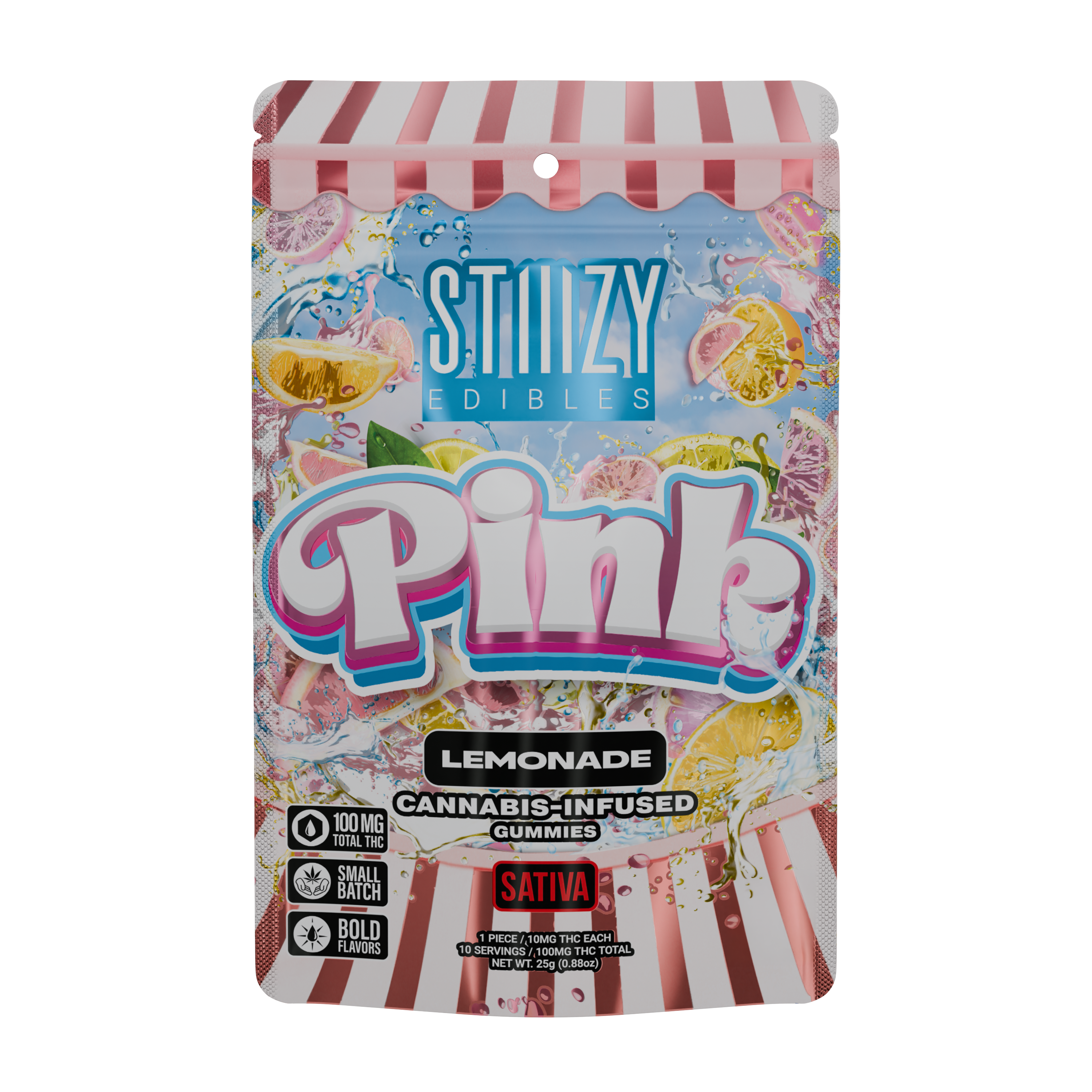 Pink Lemonade | Gummies | 10pk | 100mg —.1g