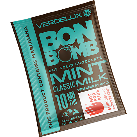BON BOMBS Mint Chocolate Single Edibles Verdelux | 10mg