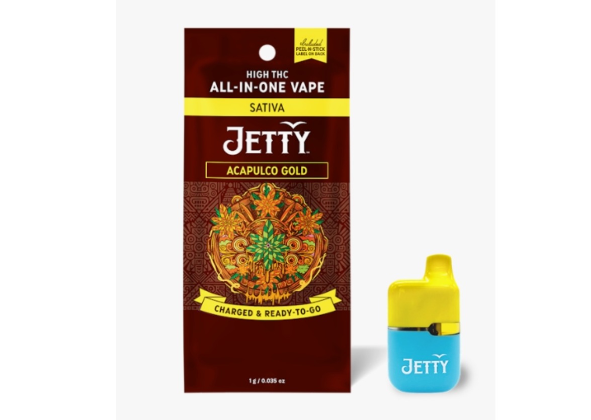 Jetty | Acapulco Gold | High THC AIO Mini Tank Vape