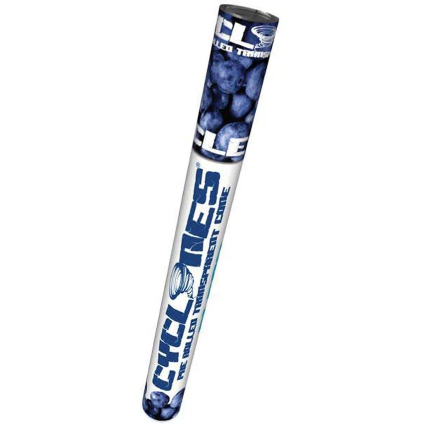 Cyclone Pre Rolled Clear Cigar Tube - Blueberry product photo