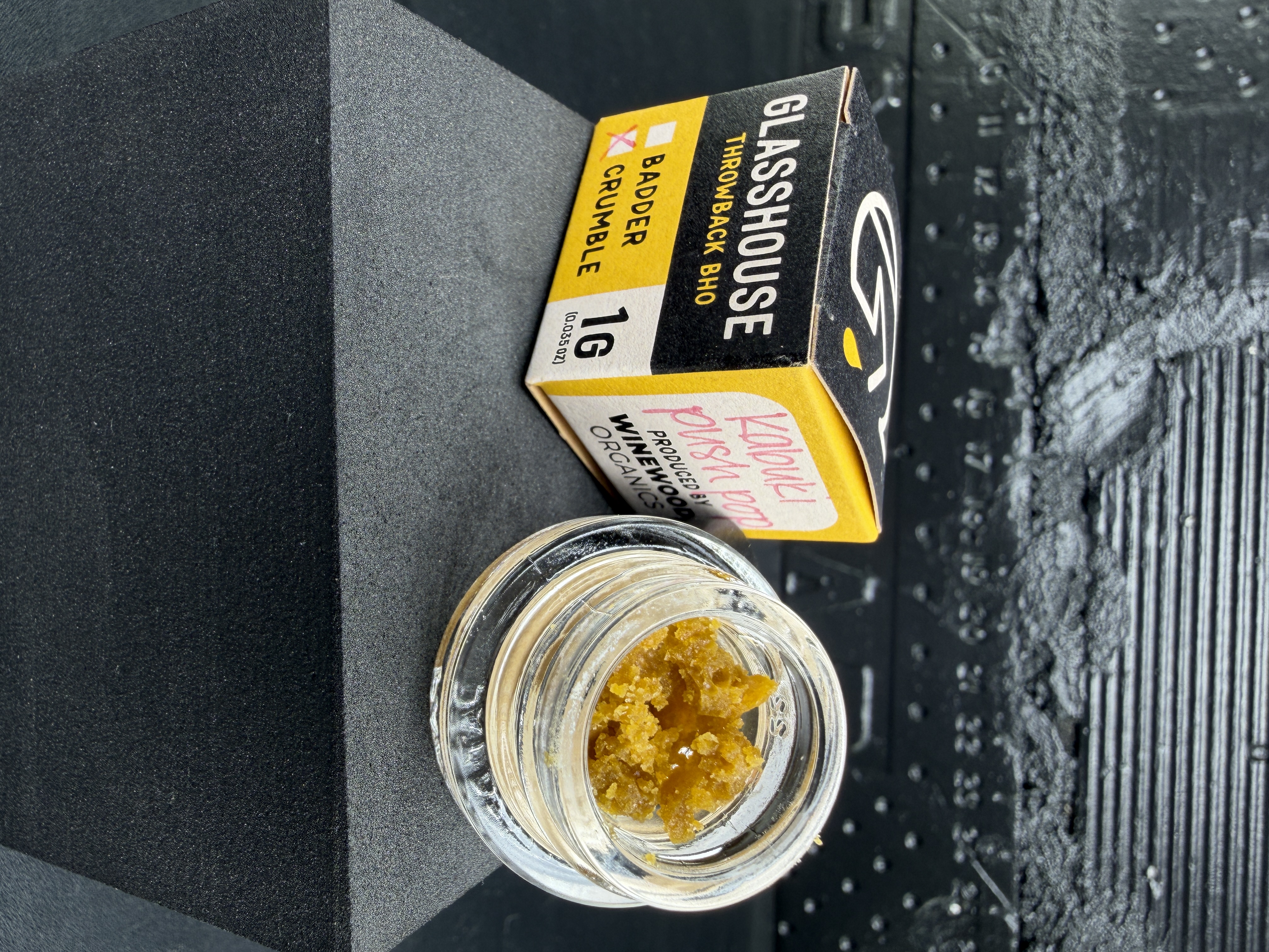 BHO | Kabuki Push Pop - Crumble