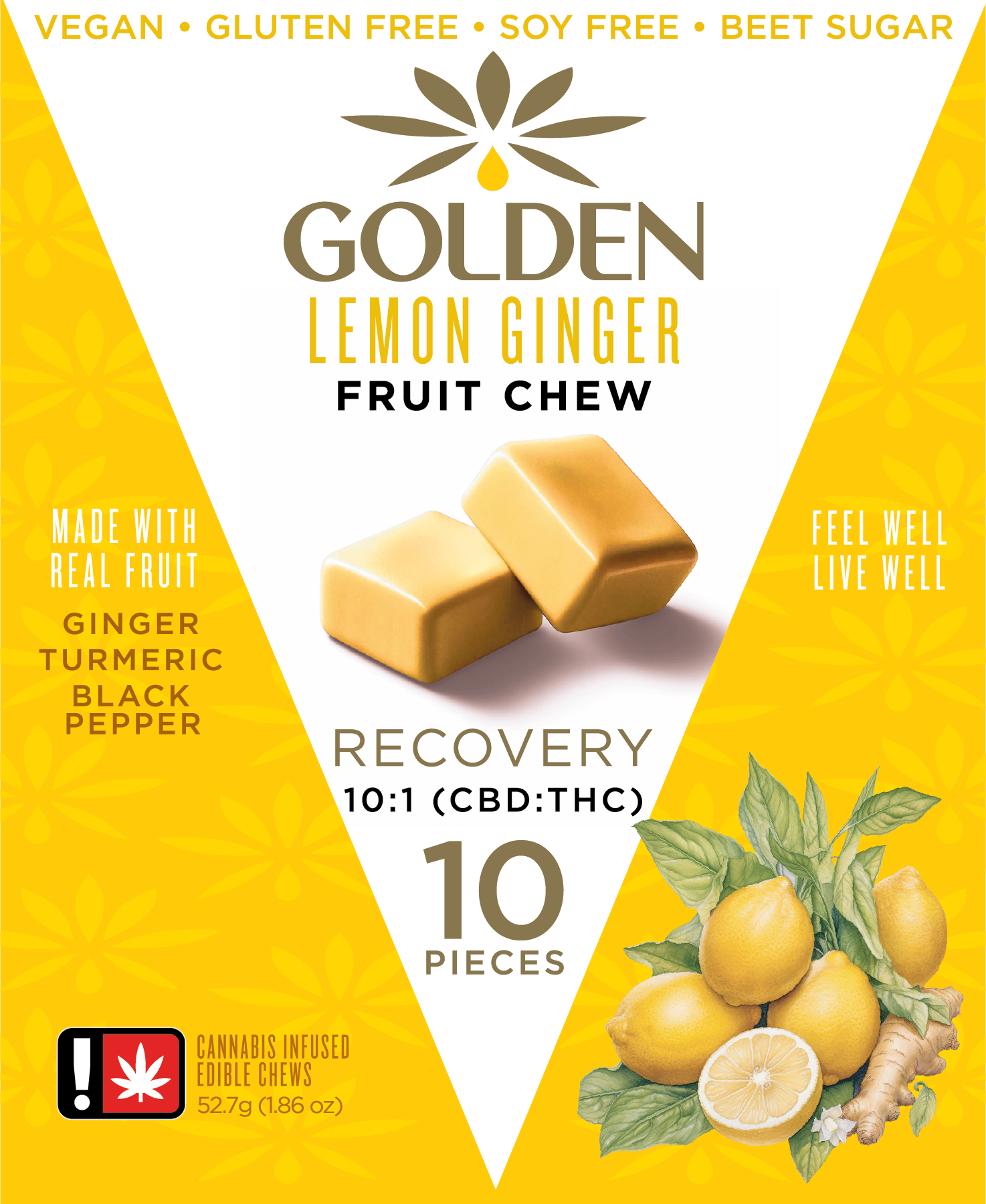 Golden: Lemon Ginger Fruit Chew
