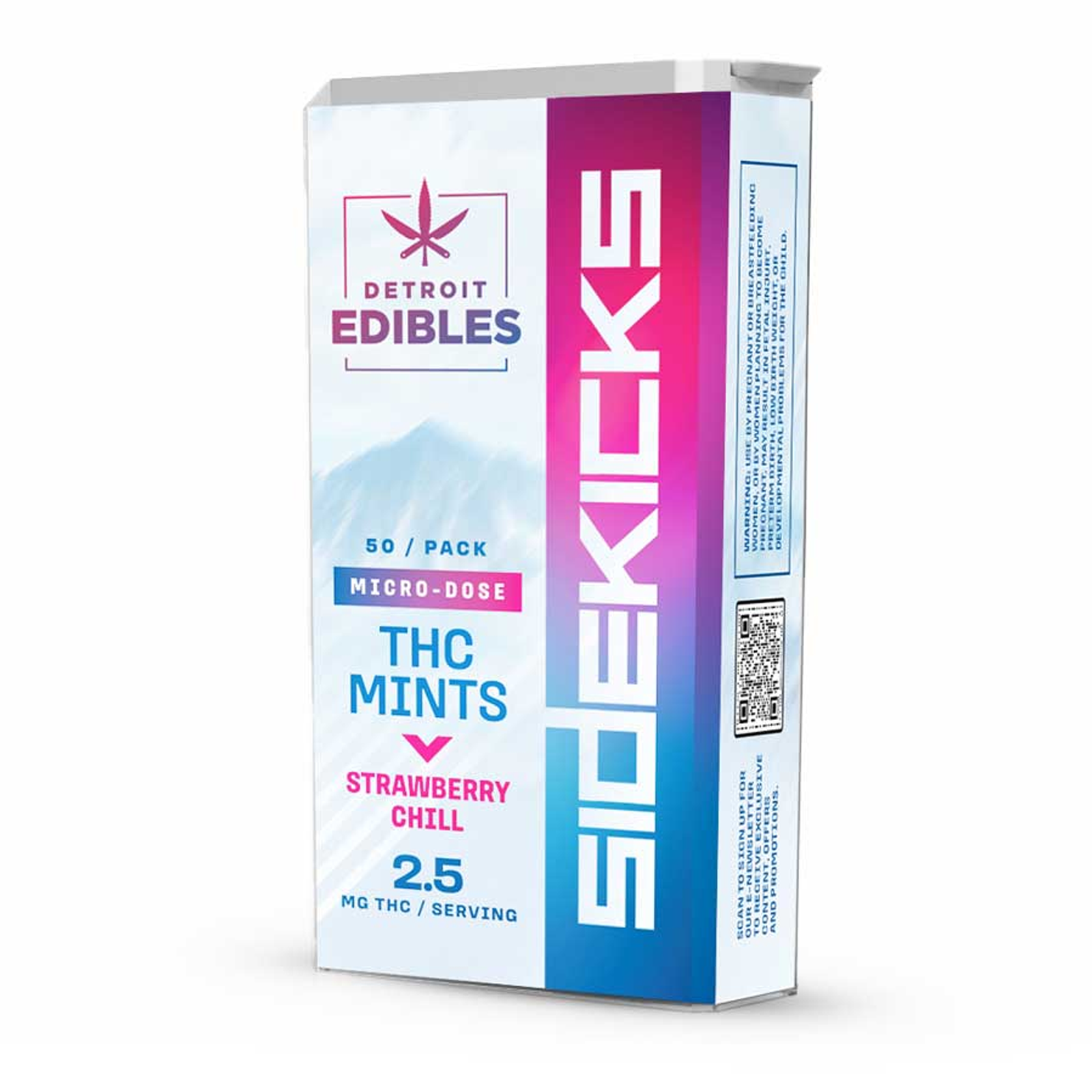 Sidekicks THC Mints – Strawberry Chill