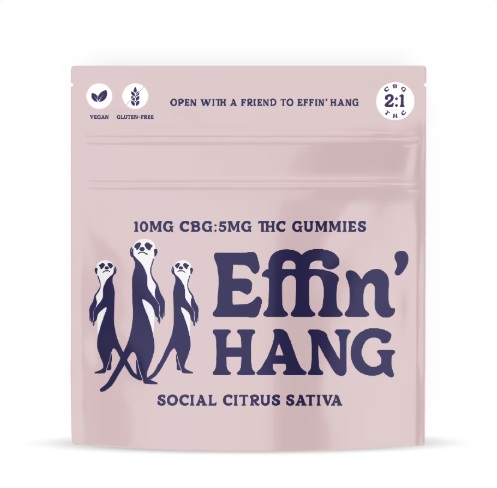 Hang Social Citrus Sativa 1:2 THC:CBG Gummies - 20 Pack | 100mg