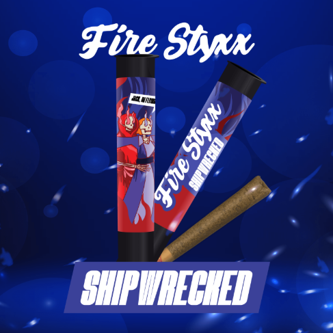 Fire Styxx - Infused Pre-roll 1g - Shipwrecked