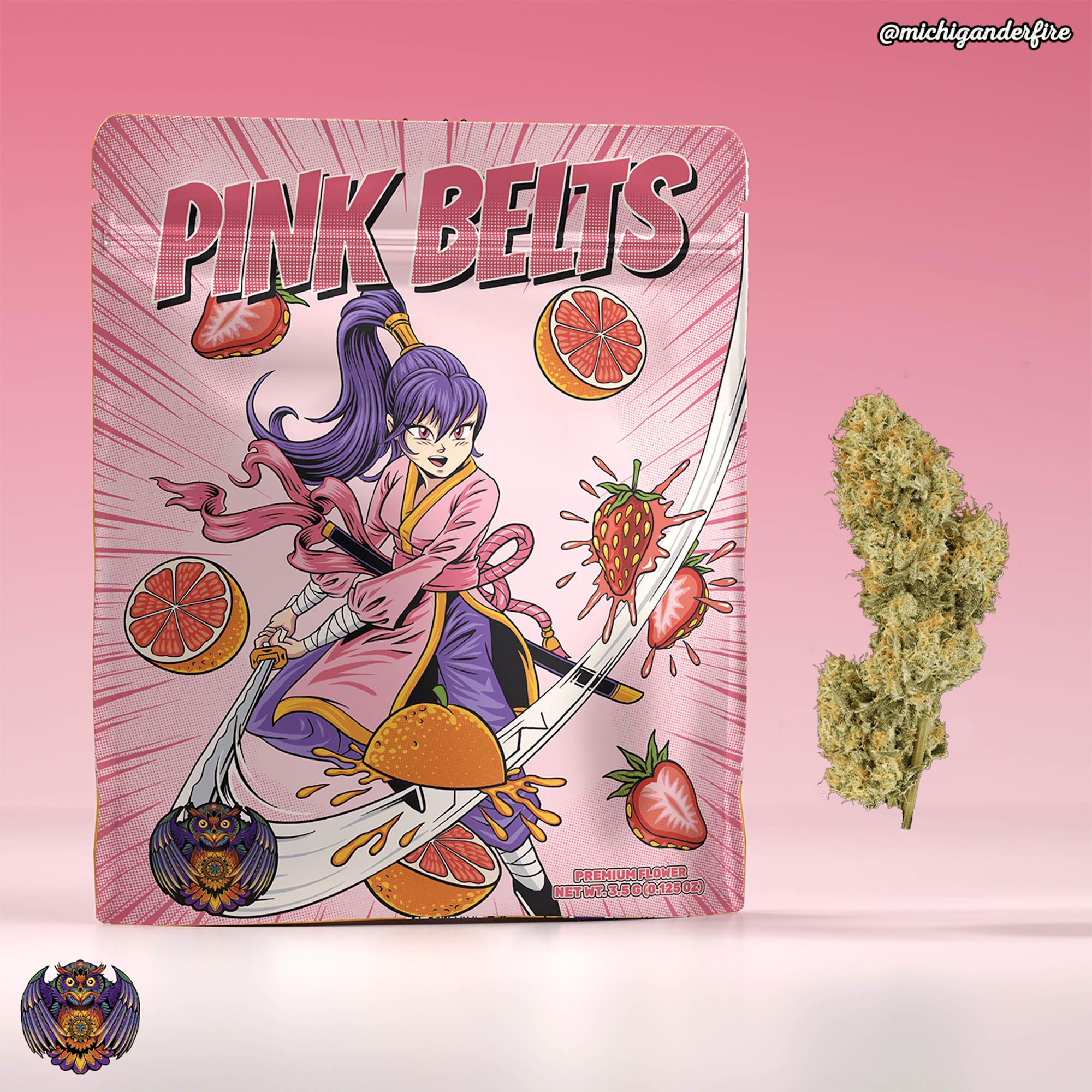 Michigander Fire - Prepack - Pink Belts