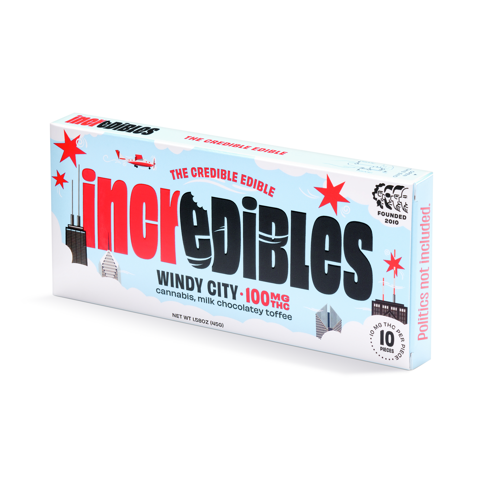 Incredibles Chocolate Bar Windy City (H) 100mg