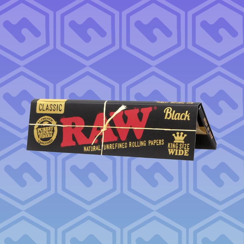 RAW | Black Classic Rolling Papers | King Size Slim