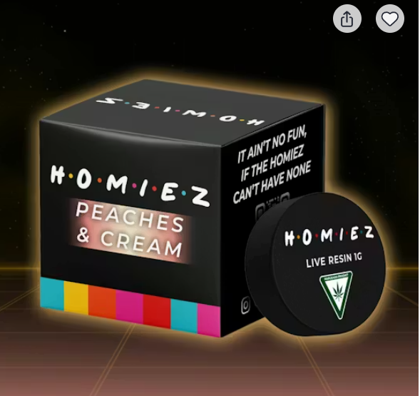 HOMIEZ | Peaches & Cream | Concentrate | 1g | Hybrid