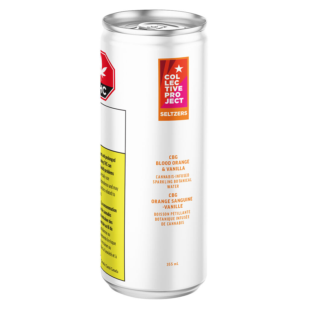 Collective Project CBG Blood Orange and Vanilla Sparkling Water 355ml
