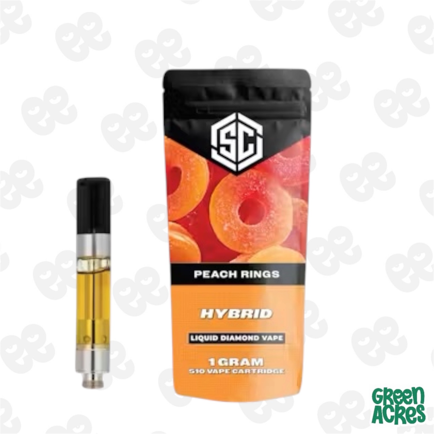 The SC: Peach Rings 1G Liquid Diamond Cart