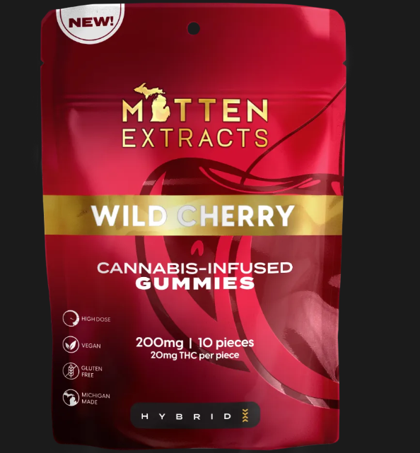 Mitten Extracts - Effect Gummies - 200mg - Wild Cherry - Hybrid