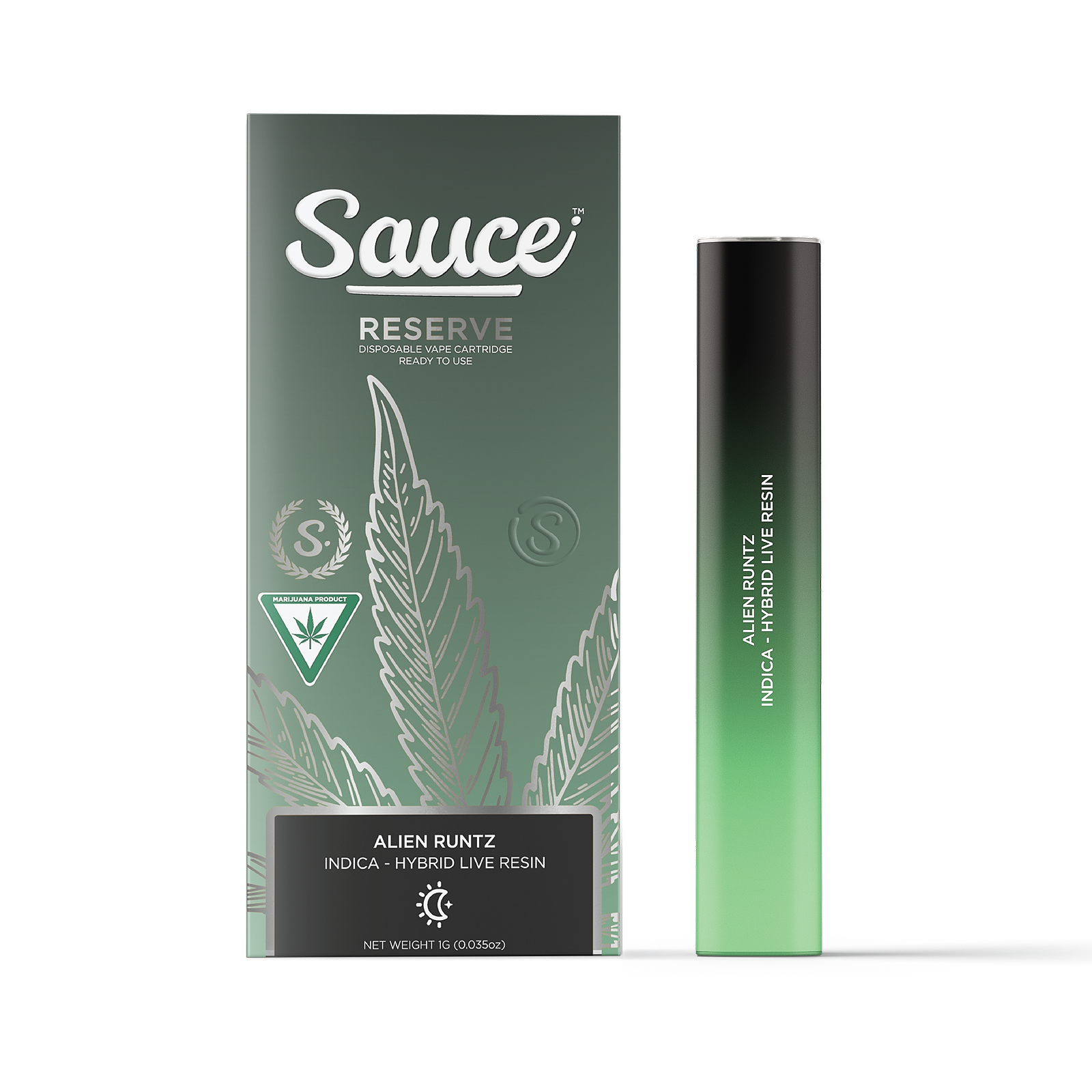 Sauce - 1g Live Resin Disposable - Alien Runtz