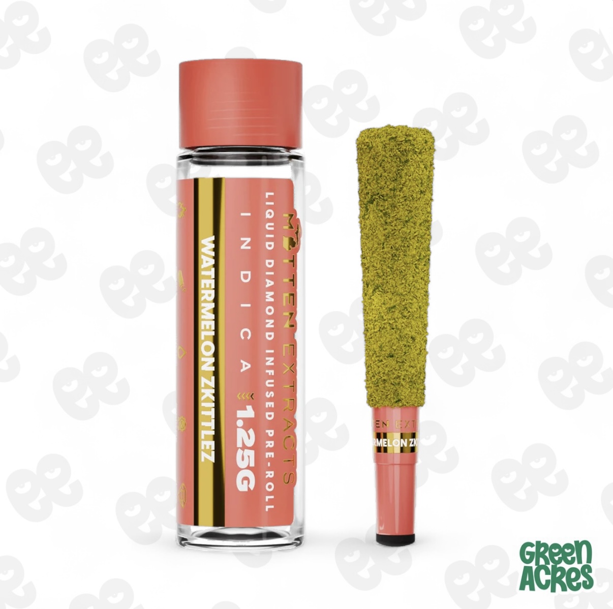 Mitten Extracts: Watermelon Zkittlez 1.25G Infused Pre-Roll
