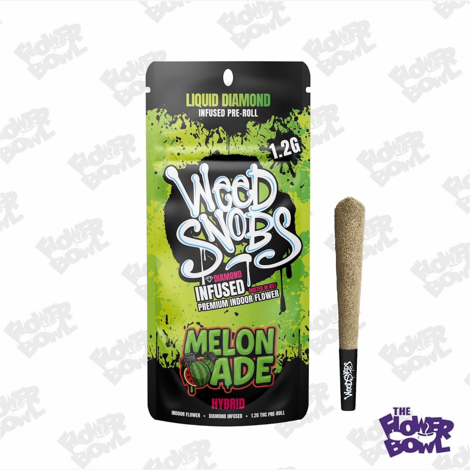 Weed Snobs: Melonade 1.2g Liquid Diamonds Infused Prerolls (H)