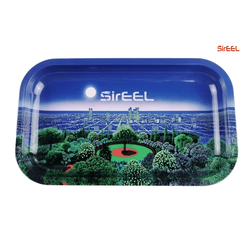 SirEEL | 11" x 7" Skyline Garden Rolling Tray product photo