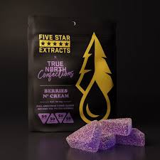 5 Star Extracts x True North | Berries and Cream 4x50mg Gummies