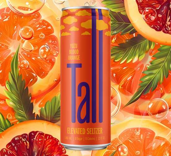 Ⓥ TALL Elevated Seltzer Yuzu Blood Orange 5mg