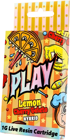 PLAY - 1G Live Resin Vape - Lemon Cherry Gelato