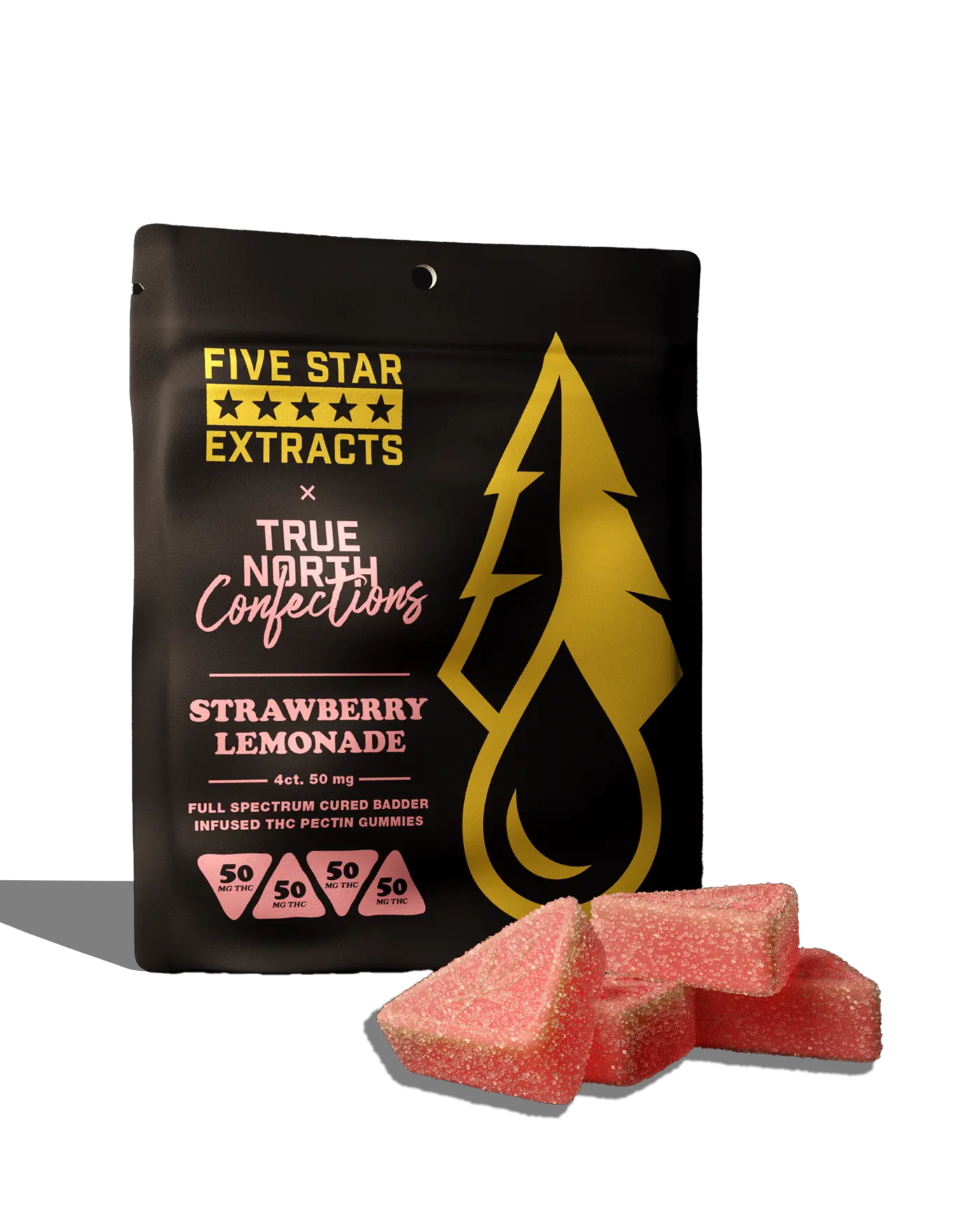 Five Star Extracts Strawberry Lemonade Edible Gummies 200mg