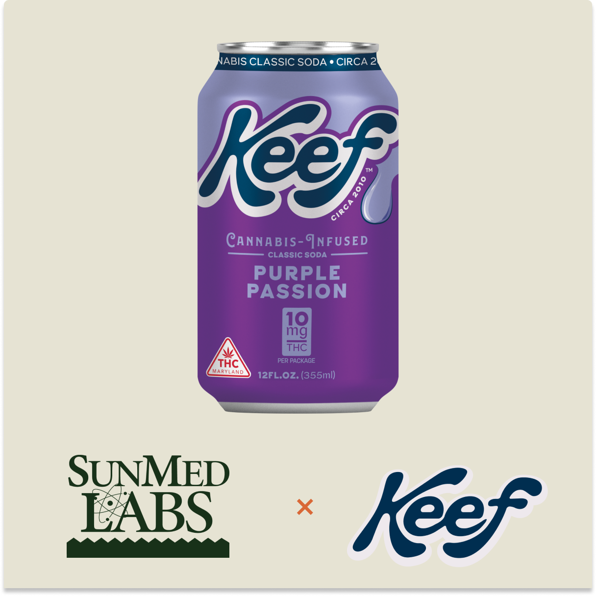 Keef: Purple Passion 10mg Infused Soda (12 oz.)