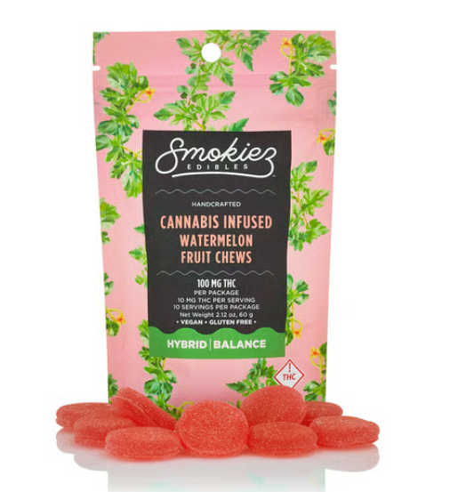 Watermelon - Hybrid - Fruit Chews - 100mg (10pk)