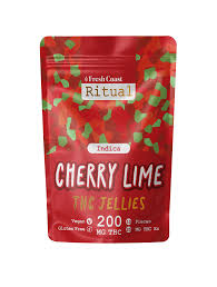 JELLIES | CERRY LIME | INDICA | GUMMIES | 200MG | REC