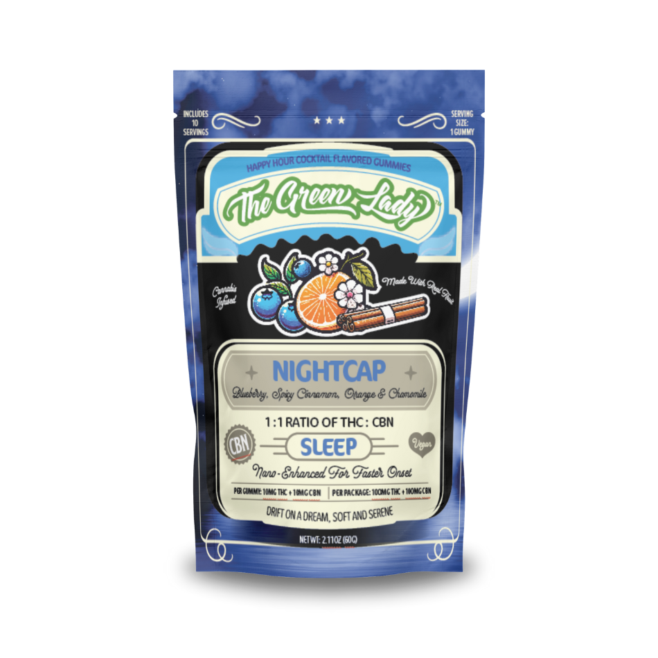 The Green Lady - 10mG Gummy Sleep (Nightcap)